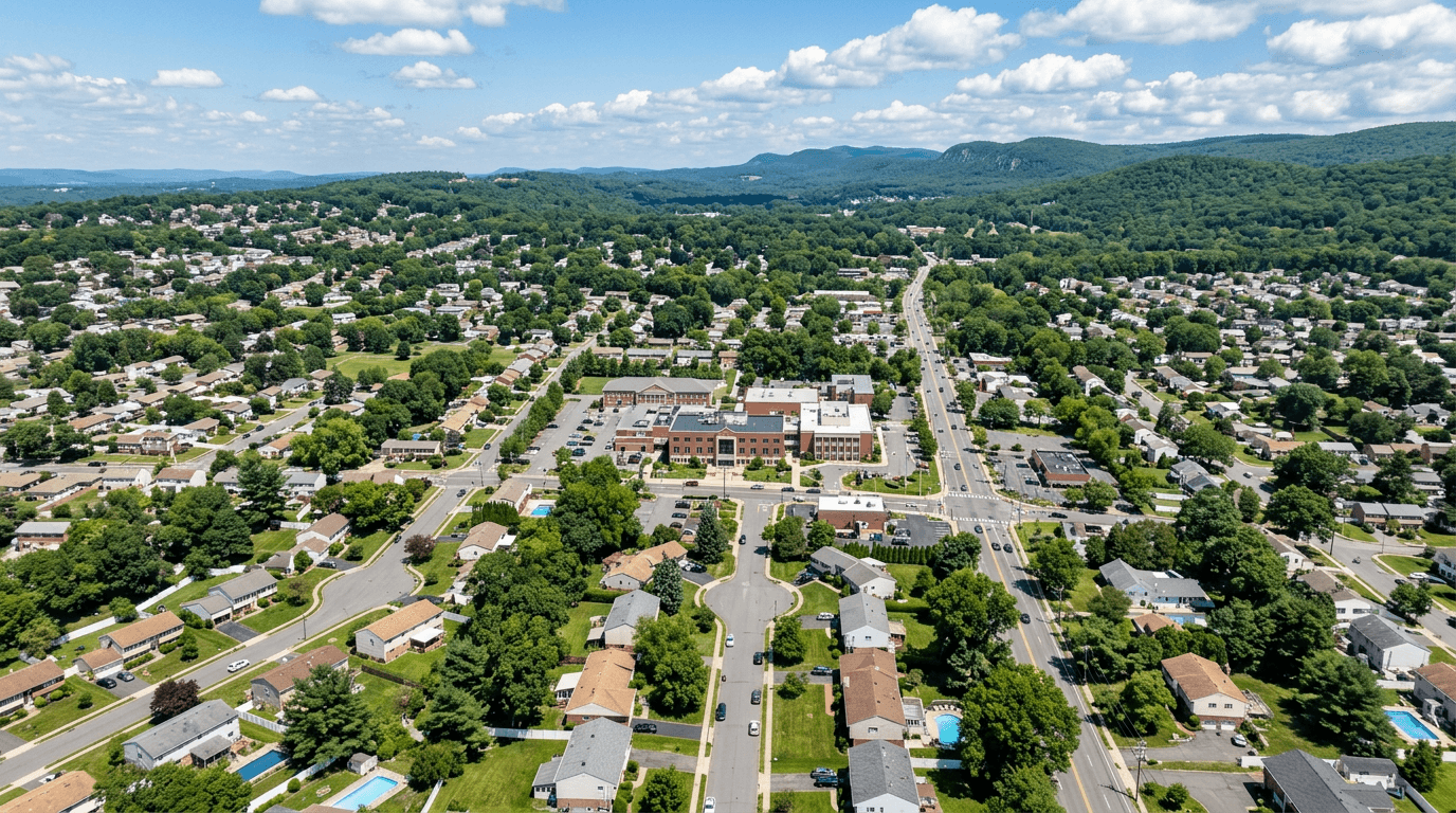 Aerial view of New City, New York