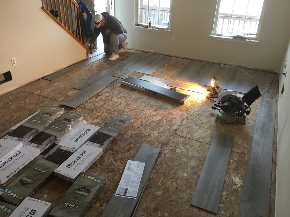 Complete Flooring Transformation - Before