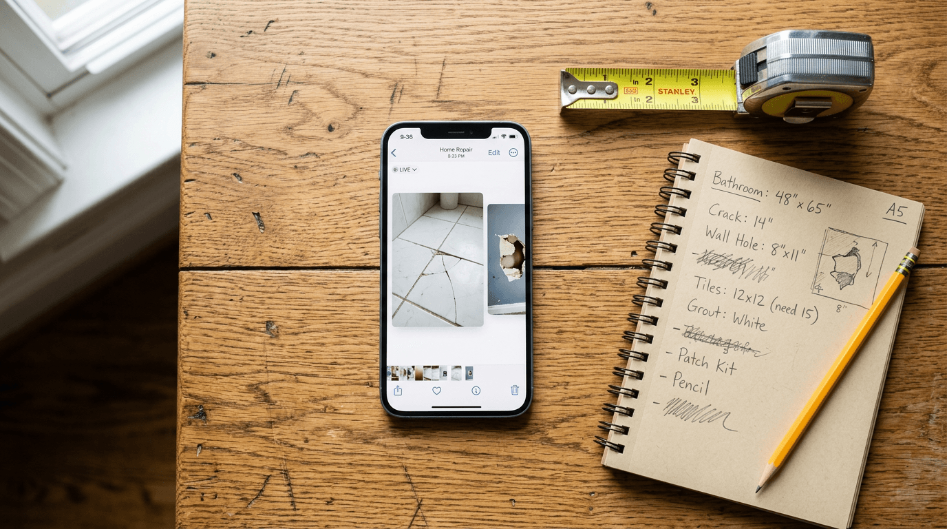 Homeowner reviewing a written handyman estimate before hiring a trustworthy local handyman near them