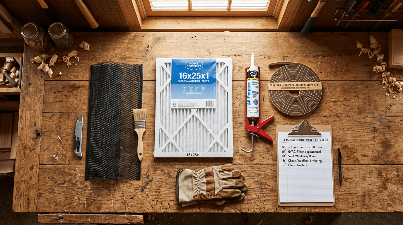 Seasonal handyman maintenance checklist work outside Rockland County home