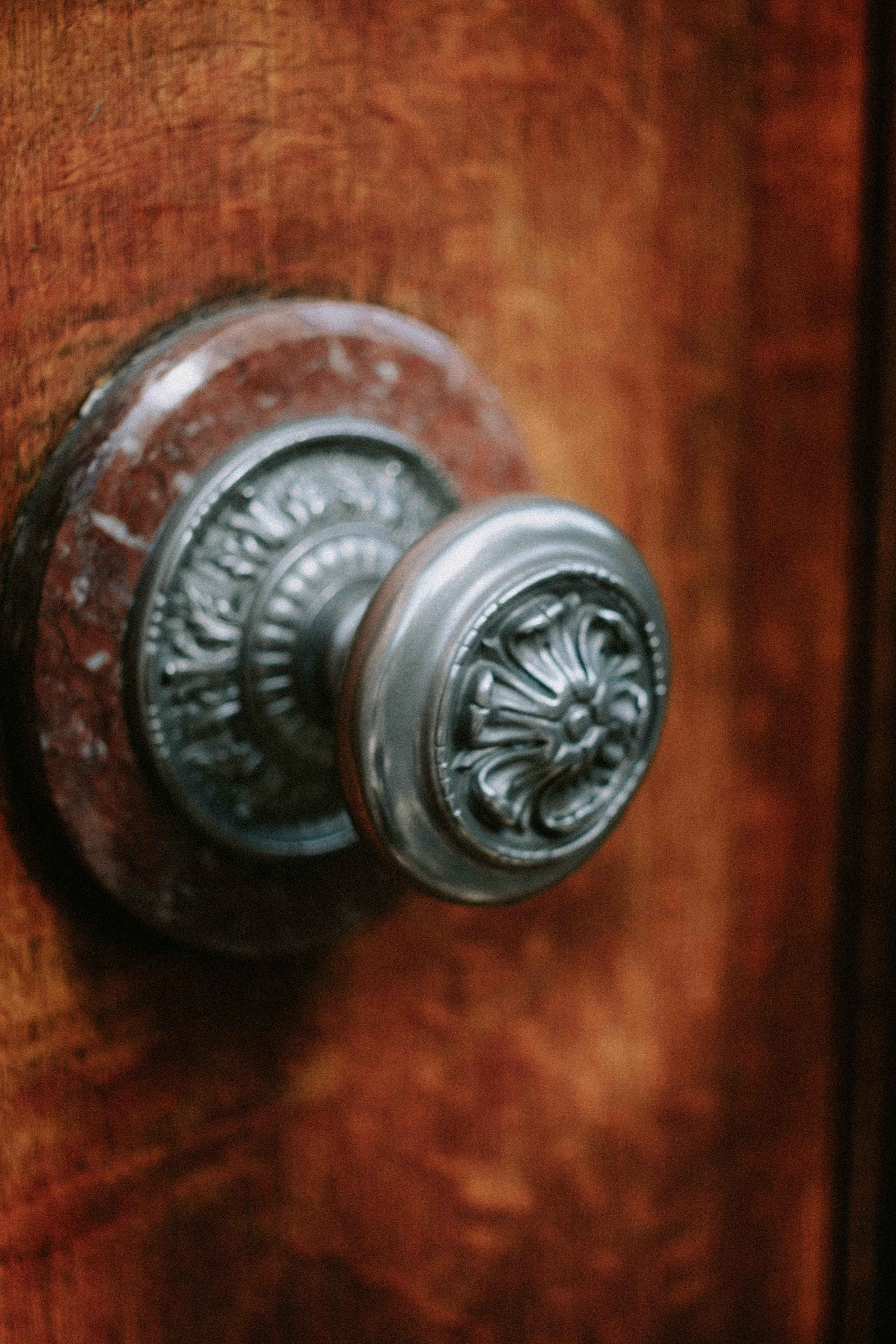 Installing brushed nickel lever handles on interior doors