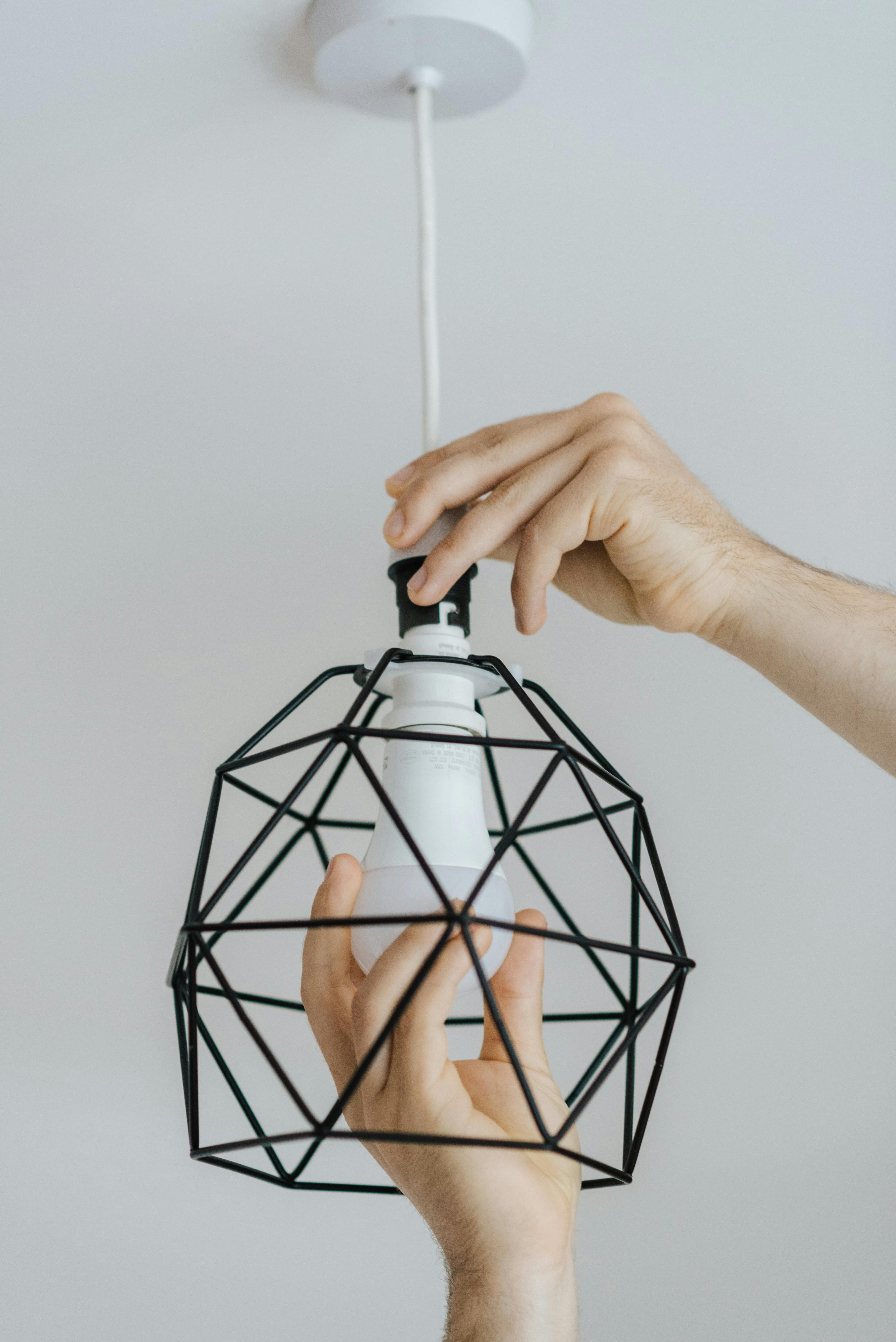 Installing a chandelier in a Rockland County dining room